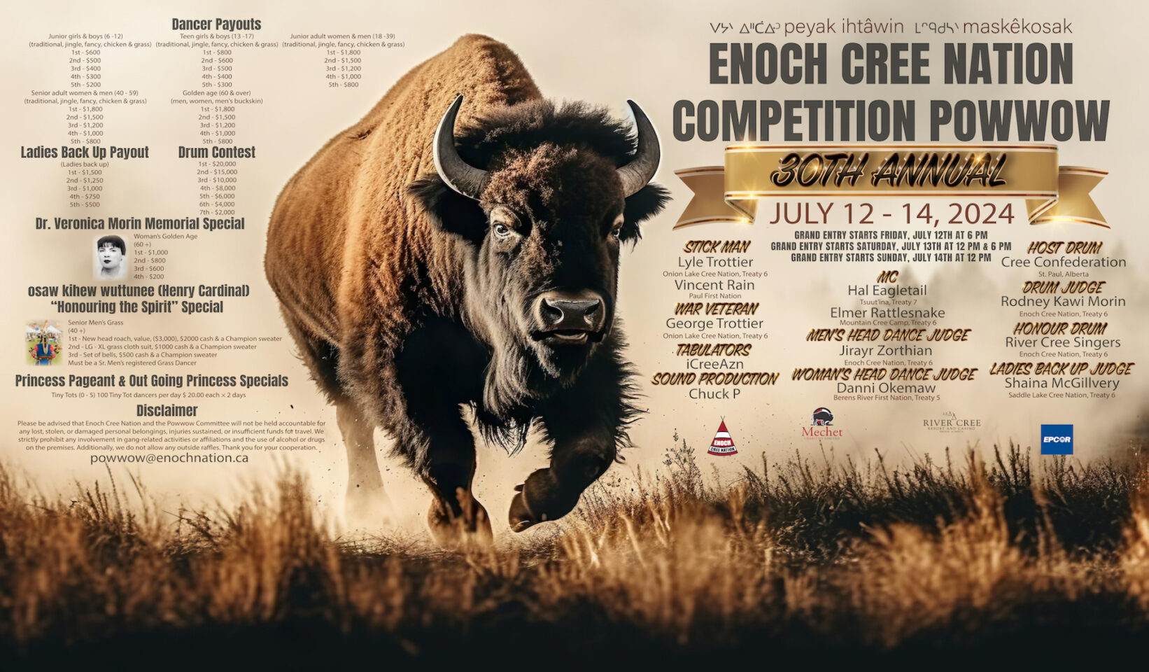 Enoch Cree Nation 30th Annual Competition Powwow